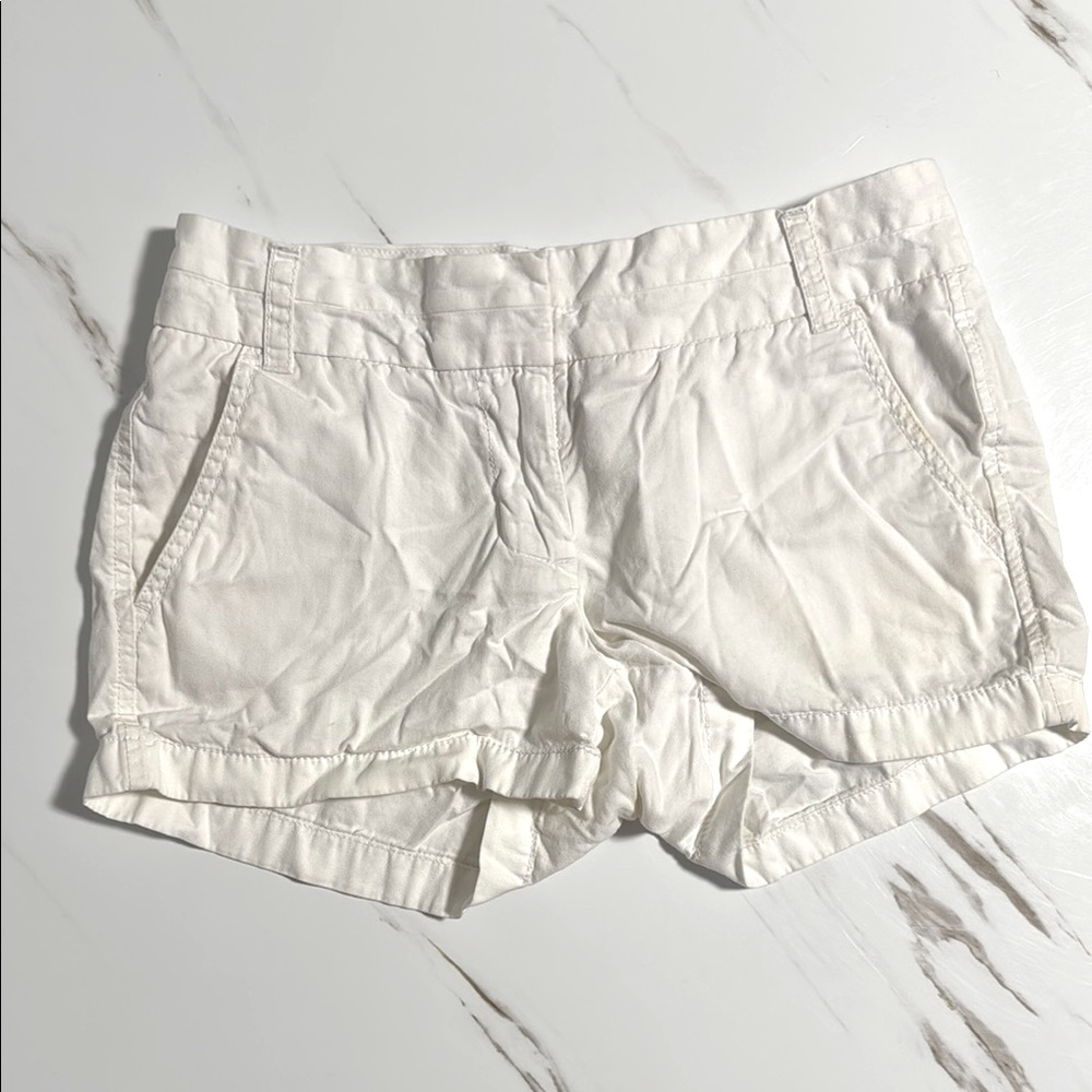J. Crew Women's Cream Cargo Shorts